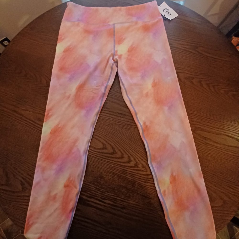 ZYIA TYE DYE LEGGINGS SORBET SUNSET 28" HIGH RISE SIZE 20